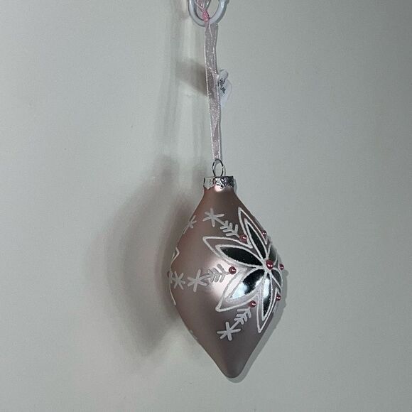 Holiday Lane Linen Holiday Glass Drop Christmas Ornament - Picture 2 of 6